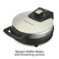 Hamilton Beach Belgian Waffle Maker with Browning Control, Compact