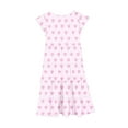 thumbnail image 3 of Juslio Dresses for Girls Round Neck Kids Flower Clothing Short Sleeve Print Girl Dress, 3 of 6