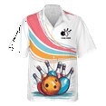 thumbnail image 2 of Lotusprinthandmade Personalized Funny Bowling Bowlers Short-sleeve Hawaiian Shirt S-5XL (4XL), 2 of 6