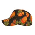 thumbnail image 5 of Naloa Original Classic Low Profile Hat Men Women Baseball Cap Dad Hat Adjustable Unconstructed Orange Pumpkin Print Cap, 5 of 9