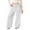 White, variant on Gelikeya Girls Wide Leg Sweatpants Bowknot Straight Wide Leg Open Bottoms Trackpants Elastic Drawstring Joggers with Pockets Back To School Clothing, Brown & 11-12 Years