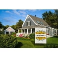 thumbnail image 3 of Fall Sunflower Houses Flag Double Sided Burlap Outdoor Decor Flags 28 x 40 Inch, 3 of 5