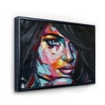 thumbnail image 3 of Designart 'Abstract Colorful Fantasy Portrait Of A Young Woman II' Modern Framed Canvas Wall Art Print, 3 of 5