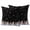 Black, variant on Black Christmas Snowman Outdoor Pillow Covers 16"x16" Set of 2,Waterproof Throw Pillow Covers for Patio Furniture,Winter Xmas Tree Snowflakes Decorative Cushion Pillowcases for Garden Couch Sofa