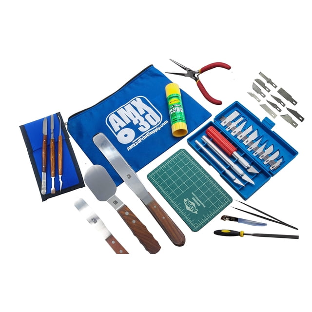 Kit de herramientas para impresora 3D AMX3d Pro Grade con desmontaje, limpieza y acabado