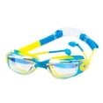 thumbnail image 2 of Gafas de natación para niños Gafas para niños Profesionales a prueba de fugas Impermeables con Amarillo Azul, 2 of 8