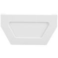 Downspout Cover White PVC Gutter End Cap - Weatherproof (6.23