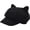 Black, variant on Newsboys Hat for Women Breathable Woolen Cabbie Hat Cool Girl Cat Ear Octagonal Headwear Black