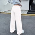 thumbnail image 5 of Hearthz Wide Leg Sweatpants Women High Waist Womens Trousers Fall Soft Fleece Baggy Sweatpants Women Cotton Joggers for Women, 5 of 6