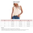 thumbnail image 4 of Camisa sin mangas con tirantes finos de encaje, blusa de espagueti sin mangas con cuello en V y ribete de encaje para mujer Camiseta sin mangas con tirantes finos y ribete de encaje Diseñado con precisión, 4 of 4