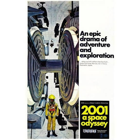Pop Culture Graphics  2001 - A Space Odyssey Movie Poster Print 27 x 40
