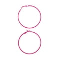 thumbnail image 4 of CIMAXIC Boucles d'Oreilles en Alliage Géométrique Boucles d'Oreilles Rondes Simples pour Femme Fille Rose Rouge (Environ 6cm), 2.28"X2.28"X0.08 Pouces, 4 of 5