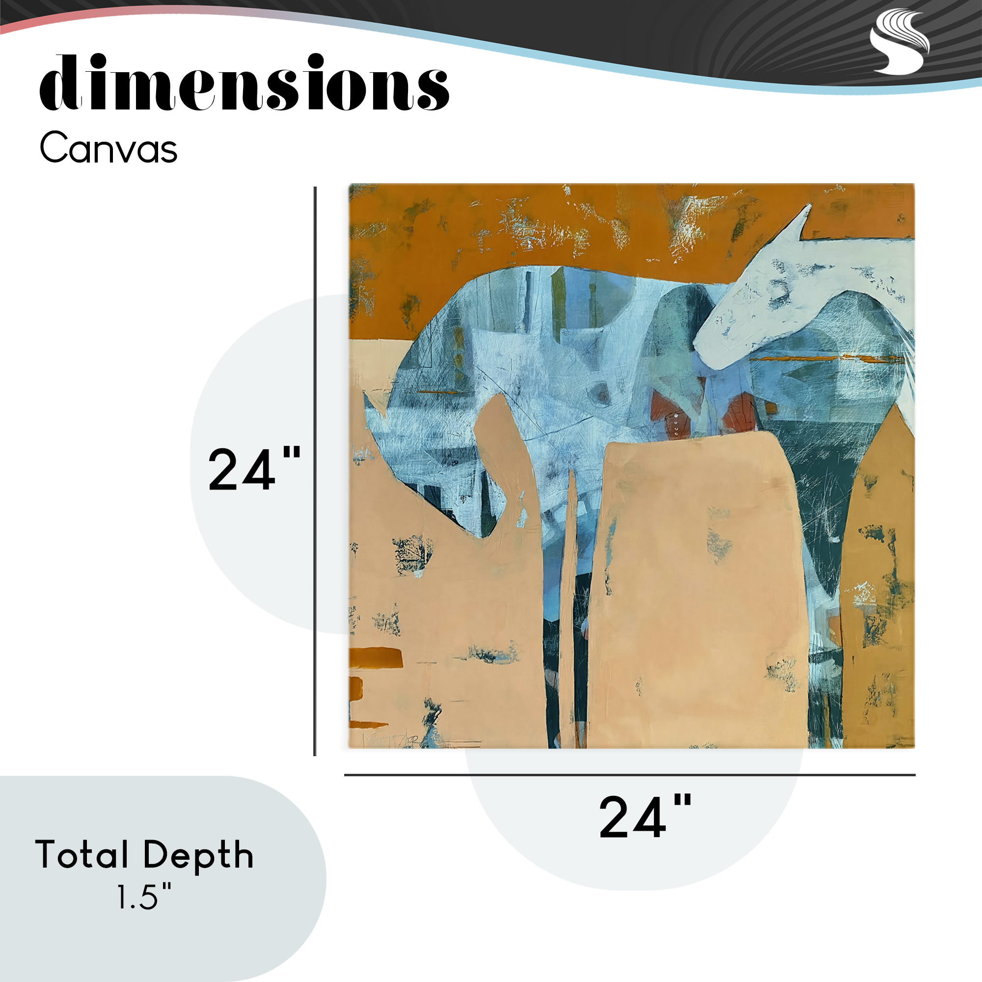 Kindred Crush Horses Canvas Wall Art, design by Dianna Fritzler