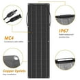 thumbnail image 2 of TFixol Dual Solar Panel Kit with 40A Controller for RV, Yacht, and Home Use - White Panels + Accessories Included, 2 of 7