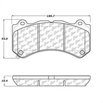 Centric (104.14050) Posi Quiet Brake Pad, Metallic