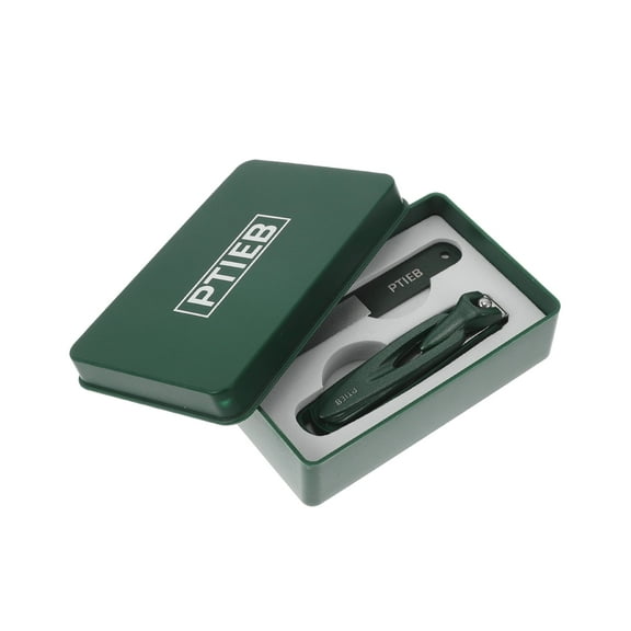 Unique Bargains Practical Nail Clippers 1 Set Green Flat Head