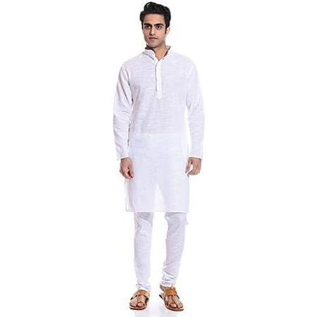 

Royal Men s Cotton Blend Straigh Kurta White