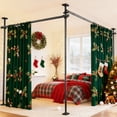 thumbnail image 6 of Yeabett Room Divider No Drilling Curtain Rods for Windows,4-10ft(H) 28-114inch(W) Adjustable Temporary Privacy Wall Divider,Tension Curtain Rods No Drilling,Black, 6 of 8