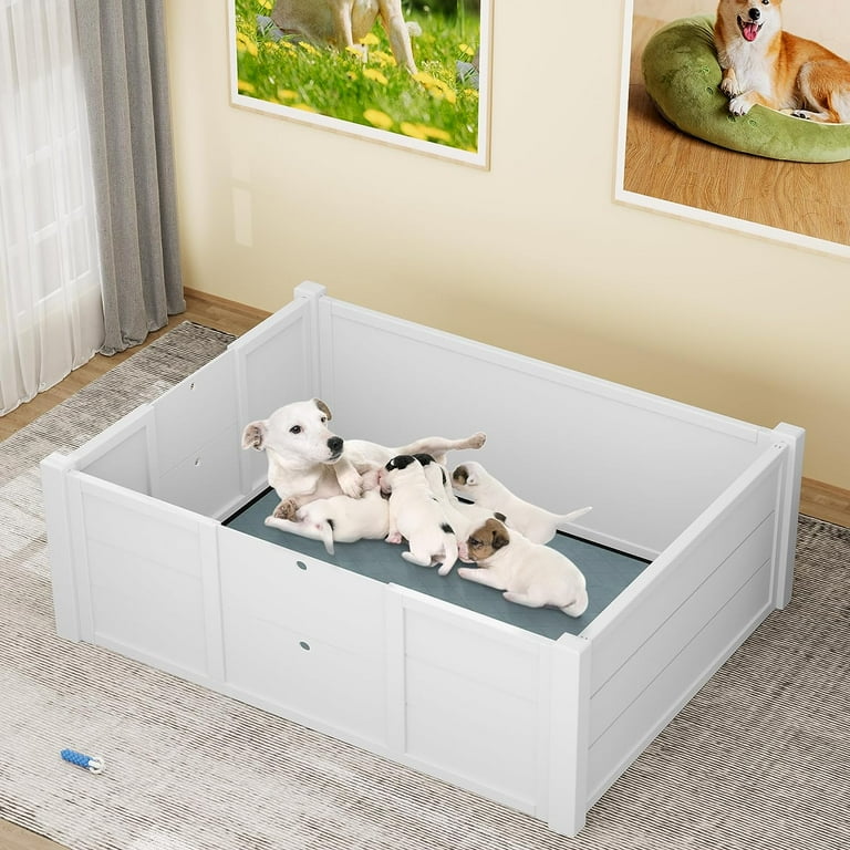 Whelping pen with tray top