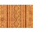 thumbnail image 1 of Ahgly Company Indoor Rectangle Abstract Orange Modern Area Rugs, 2' x 5', 1 of 4