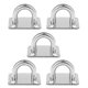 thumbnail image 2 of 2x Colgador de Gancho de Pared de Material Acero Inoxidable de 5 Piezas para Columpio Rope Pad Eye Plate M6 2 piezas, 2 of 8