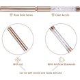 thumbnail image 4 of Pincel profesional brillar para decoración de uñas de gel 5 piezas oro rosa, 4 of 5