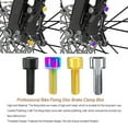 thumbnail image 3 of relayinert 4 Pieces Disc Brake Fixing Blot Fixed Screws Professional Crank Arm Screw Colorful M6x20 1Set, 3 of 6