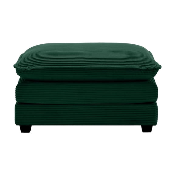 Ottoman Footstool in Stylish Corduroy Fabric Perfect Companion for 2, 3, and 4 Seater Sofas
