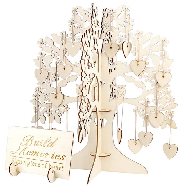 Yuarrent Libro de invitados de boda Árbol de deseos de 3D Instalación práctica estable DIY Artesanía Yuarrent HA028190-00B