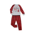 thumbnail image 2 of Matching Family Christmas Pajamas Family Pjs Tops Plaid Pants Matching Holiday Pajamas Set, 2 of 10