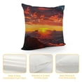 thumbnail image 4 of Orinice Sunset Mountain Person Graphic Decorative Cushion Throw Pillow Cover for Home Living Room Sofa Bed, Zipper Closure Printed on Both Sides, 1PC 22x22in, 4 of 5