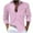 Pink, variant on Wyobmus Mens Regular FiT-Shirts Casual Stripe Lapeled Button Down Long Sleeve Shirt Blouses Blue