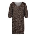 thumbnail image 4 of Qiopertar Robe d'Été Florale pour Femmes Col en V Manches Courtes Ourlet à Volants Ceinturé Robe Maxi Bohème en Solde Livraison Gratuite à Moins de 5$ jusqu'à 90 % de Réduction, 4 of 5