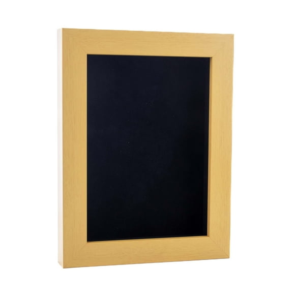 11x17 Natural Shadowbox Frame - Interior Size 11x17 with 5/8" Usable Depth - Black Acid-Free Suede Backing