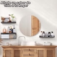 thumbnail image 4 of Juego de 3 Repisas Flotantes de Pared, Estantes Flotantes para Baño, Estantes Flotantes Montados Pared con de Papel Higiénico de Metal para Cocina, Dormitorio, Baño, Oficina (Blanco), 4 of 7