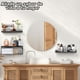 thumbnail image 4 of Juego de 3 Repisas Flotantes de Pared, Estantes Flotantes para Baño, Estantes Flotantes Montados Pared con de Papel Higiénico de Metal para Cocina, Dormitorio, Baño, Oficina (Blanco), 4 of 7