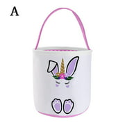 Lovely Easter Bunny Buckets Eggs Toy Handbags Basket Home For Kids Festival Gift Party Tote Decoration