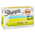 thumbnail image 3 of Sharpie Tank Style Highlighters, Chisel Tip, Fluorescent Yellow, 12 Per Pack, 2 Packs, 3 of 3