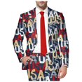 thumbnail image 4 of JHLZHS Men Jacket Suit Mens Long Sleeve Lapel Button Button Suit Jacket Large Size Fun Print Jacket Pocket Mens Business Suit for Men All Black Mens Sports Jacket, 4 of 4