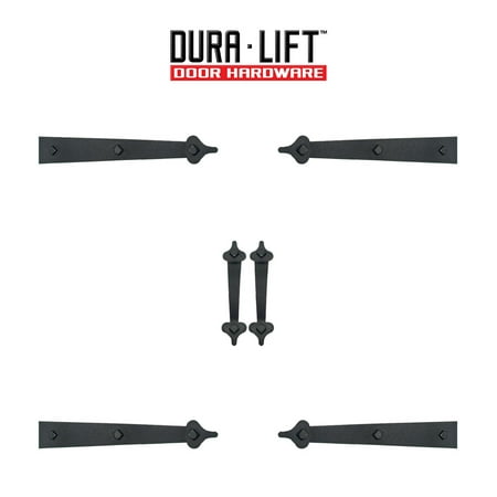 Ultra-Life Magnetic Decorative Carriage-Style Garage Door Accent Trim Hardware (4-Hinges,...