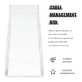 thumbnail image 4 of KAKOWELY 1 Set of Data Cable Organizer Phone Charger Box USB Cable Management Box,9.84"X3.35"X1.77", 4 of 5