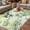 Green, variant on Green Leaves Outdoor Rug for Patio/Deck/Porch, Non-Slip Large Area Rug 6 x 9 Ft, Summer Botanical Farmhouse Watercolor Leaf Indoor Outdoor Rugs Washable Area Rugs, Camping Rug Carpet Runner