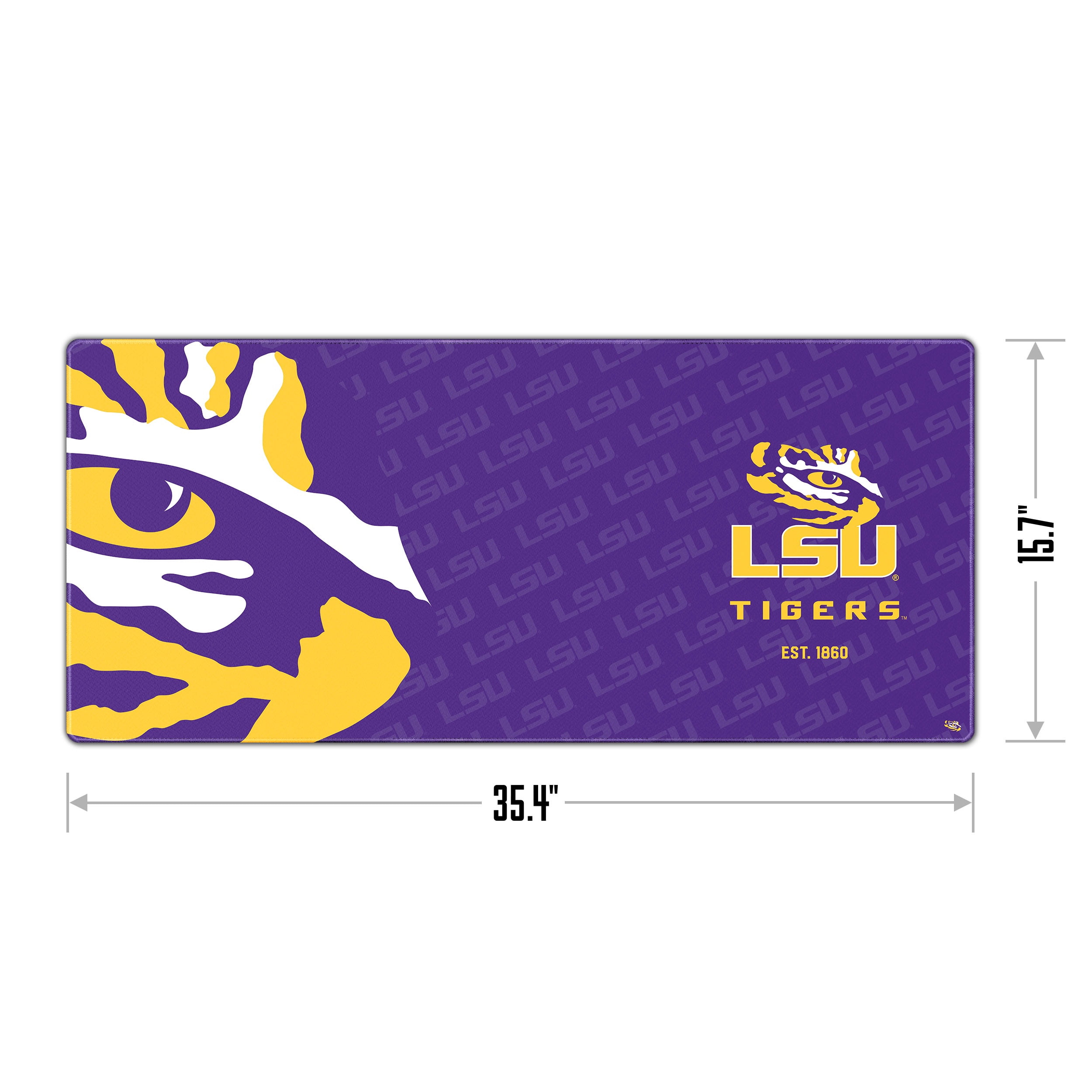 YouTheFan NCAA LSU Tigers Logo Series Desk Pad