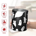 thumbnail image 5 of 12oz Coffee Tumblers Black Halloween Ghosts with Boo Stainless Steel Vacuum Insulated Travel Tumbler Coffee Cups Mug with Lid and Straw with Cleaning Brush for Cold & Hot Drinks, 5 of 5