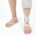 thumbnail image 3 of Left Foot Gray AFO Orthosis with Adjustable Eight-Shaped Straps - Posture Correction, Foot Arch Support & Ankle Stabilization for Drop Foot, Valgus & Varus; Durable, Comfortable Design for Daily Use, 3 of 5