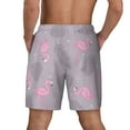 thumbnail image 2 of Lsque Mens Swim Trunks Pink Flamingo Pattern - Bathing Suit Compression Liner - Beach Swim Shorts Swimwear - (S-3XL) - Stretch Quick Dry -XX-Large, 2 of 9
