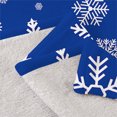thumbnail image 5 of HongHeng Winter Snowflakes Blue Snow Throw Blanket Ultra Soft Warm All Season Decorative Fleece Blankets for Bed Chair Car Sofa Couch Bedroom 51"X39", 5 of 6