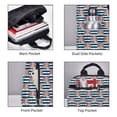 thumbnail image 3 of Yiaed Popcorn On Blue Lines Print Lightweight Backpack Travel Backpacks Hiking Daypack for Women Men, 3 of 5