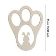 Yeetfub Clearance Retro Home Decor Easter Bunny Footprint Wood Easter
