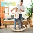 thumbnail image 3 of Costway Wooden Wobble Balance Board Kids Adult 35''  Rocker Board Toy Support 660LBS, 3 of 10